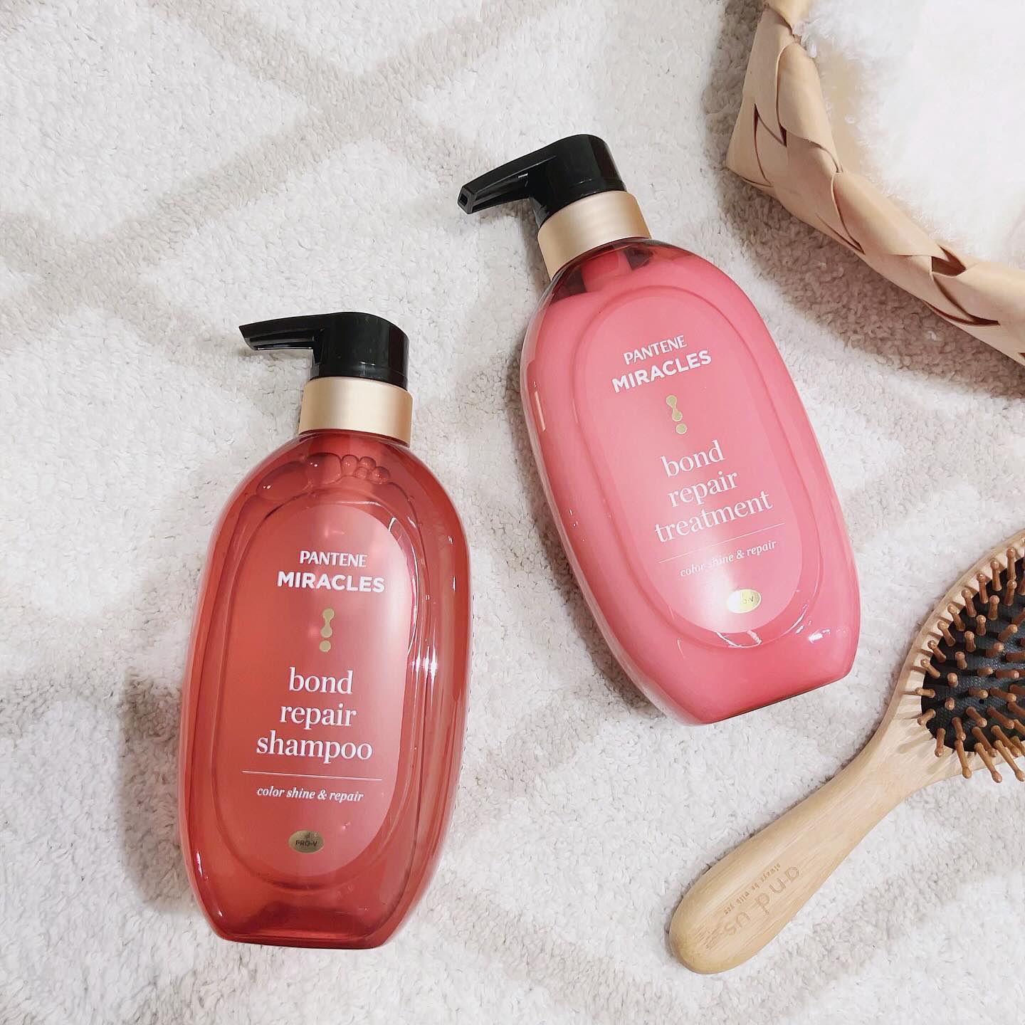 パンテーン ボンド リペア (カラーシャイン & リペア) シャンプー ＆ トリートメントのクチコミ「・
・
#PR 
#パンテーン

カラーがもっと楽しみになるといいな💗

@pantene_j.....」（1枚目）