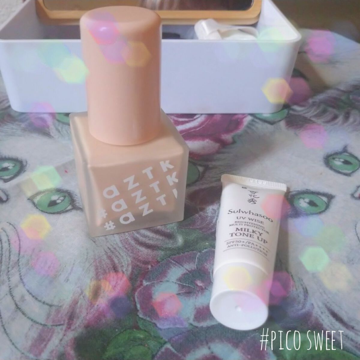 フェザータッチファンデーション 01 ナチュラルベージュ/aZTK/リキッドファンデーションを使ったクチコミ（1枚目）