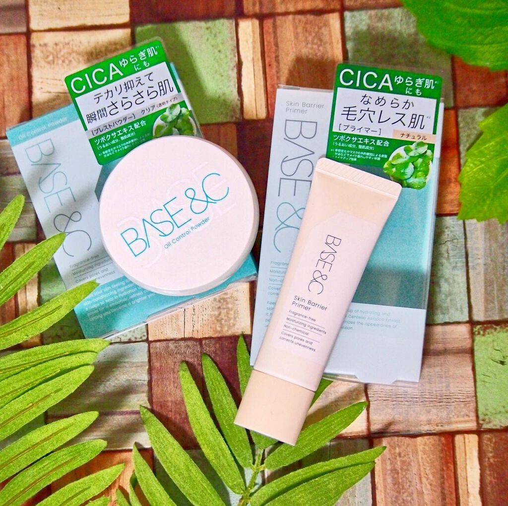 キスミー ベースアンドシー スキンバリアプライマーのクチコミ「ノーファンデ肌を叶える
キスミーの【ベースアンドシー】🌿
CICA配合で、季節の変化やマスク着.....」（1枚目）