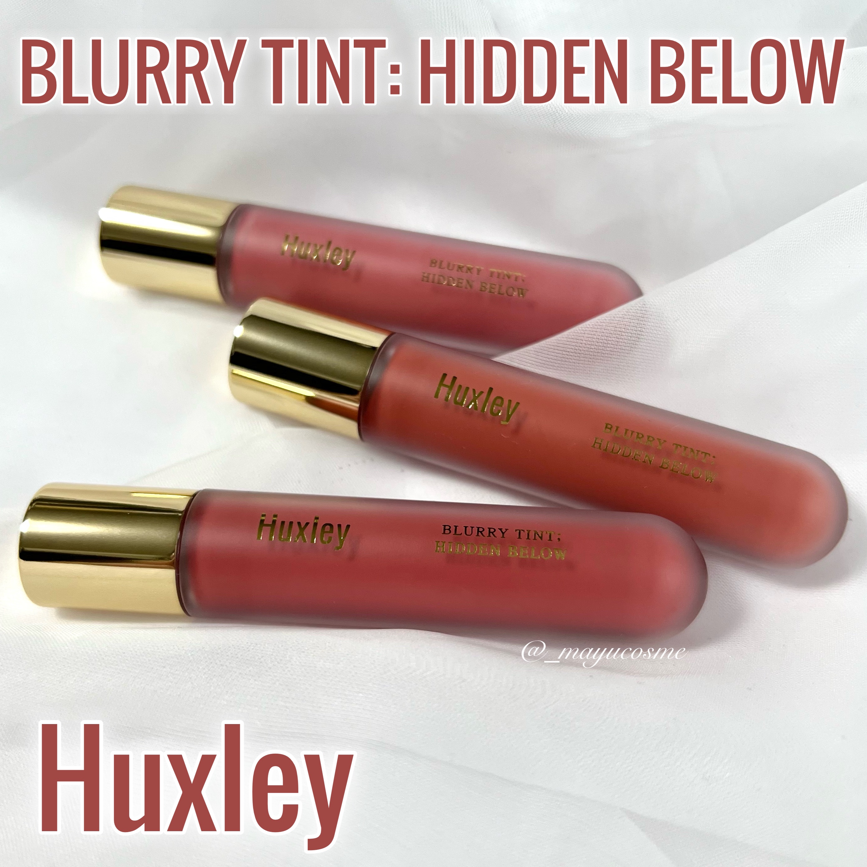 ブラーリーティント ヒドゥンビロウ/Huxley/リップティントを使ったクチコミ（1枚目）