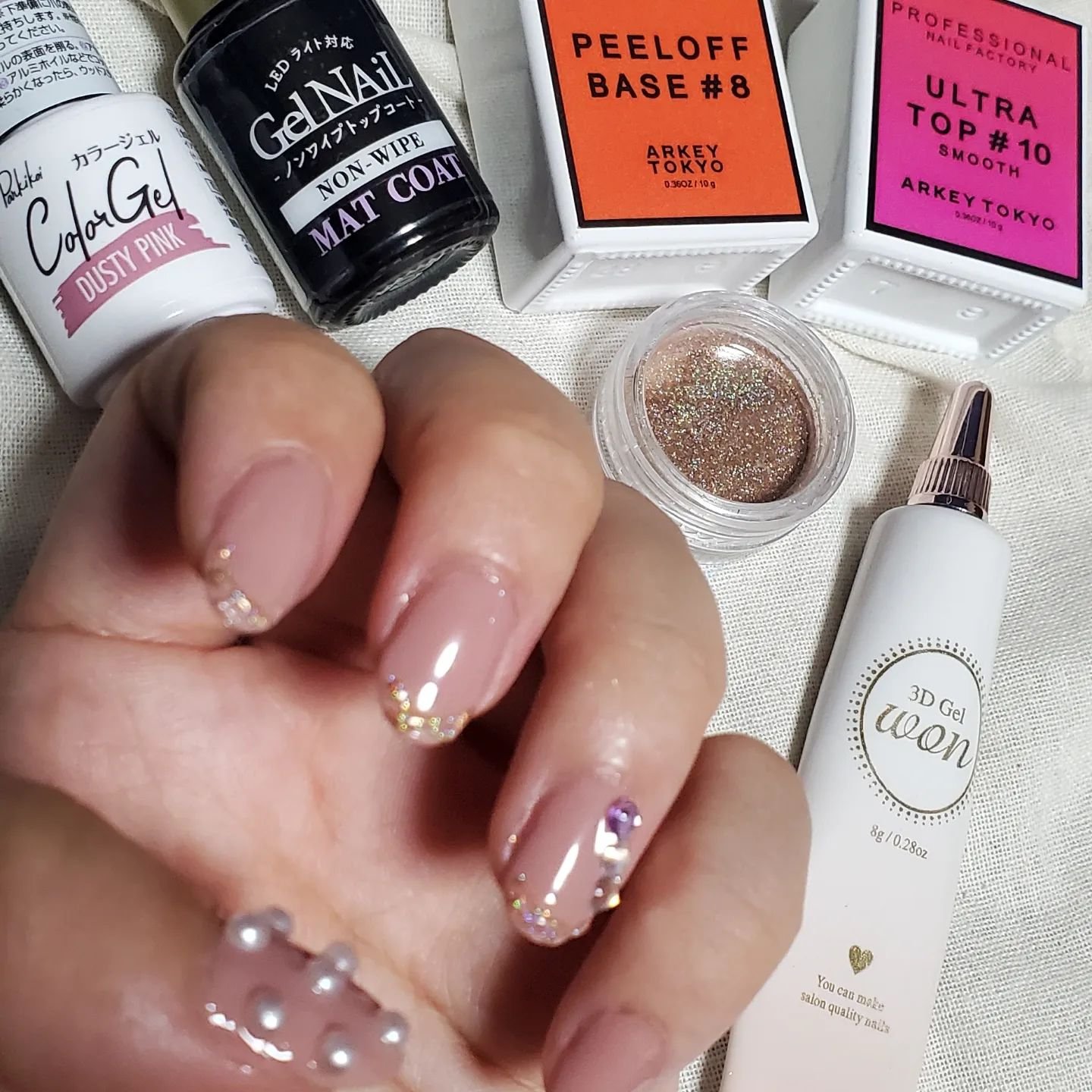 ジェルネイル（ライト対応）/セリア/ジェルネイルを使ったクチコミ（2枚目）