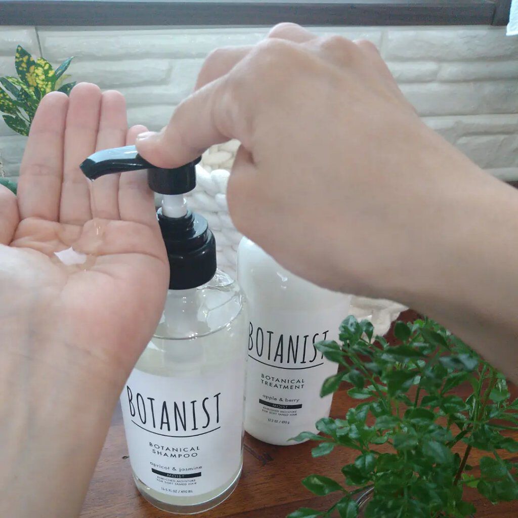 ボタニカルシャンプー／トリートメント(モイスト) /BOTANIST/シャンプー・コンディショナーを使ったクチコミ（2枚目）