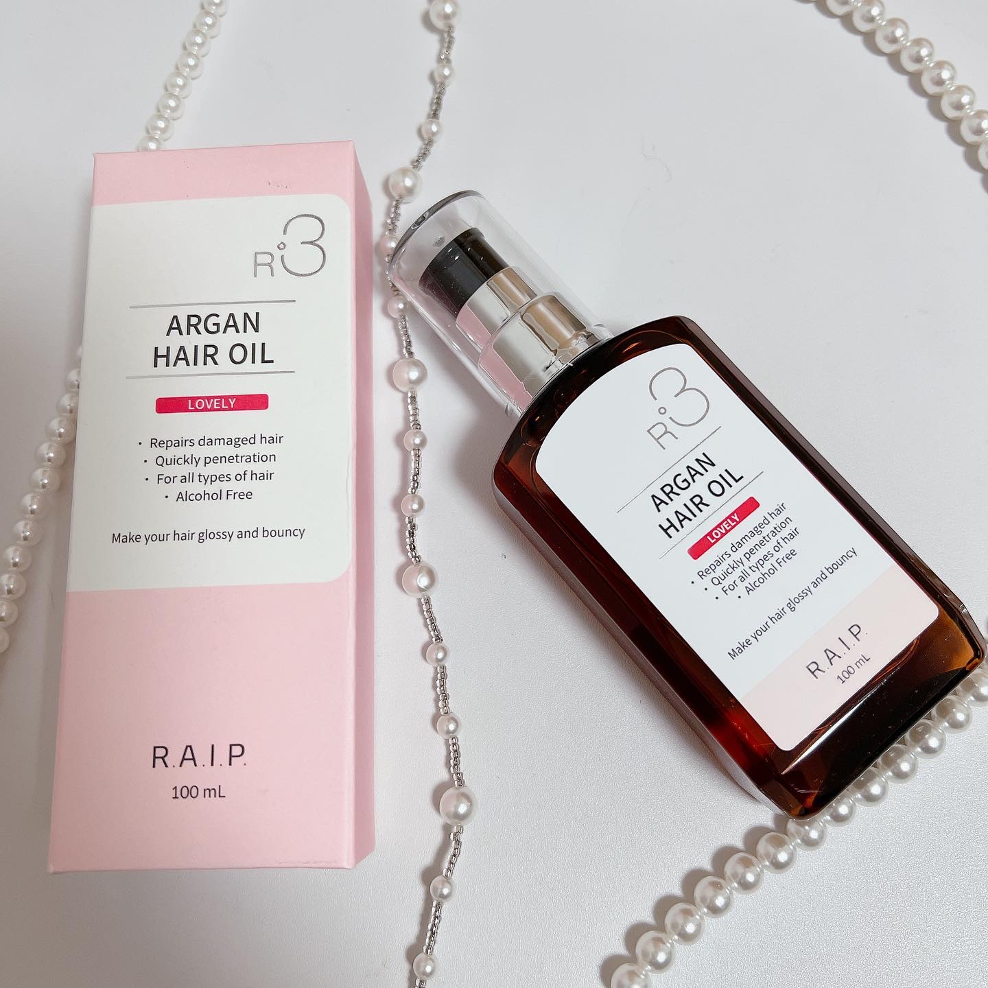 ライプ R3 アルガン ヘアオイル/RAIP/ヘアオイルを使ったクチコミ（1枚目）