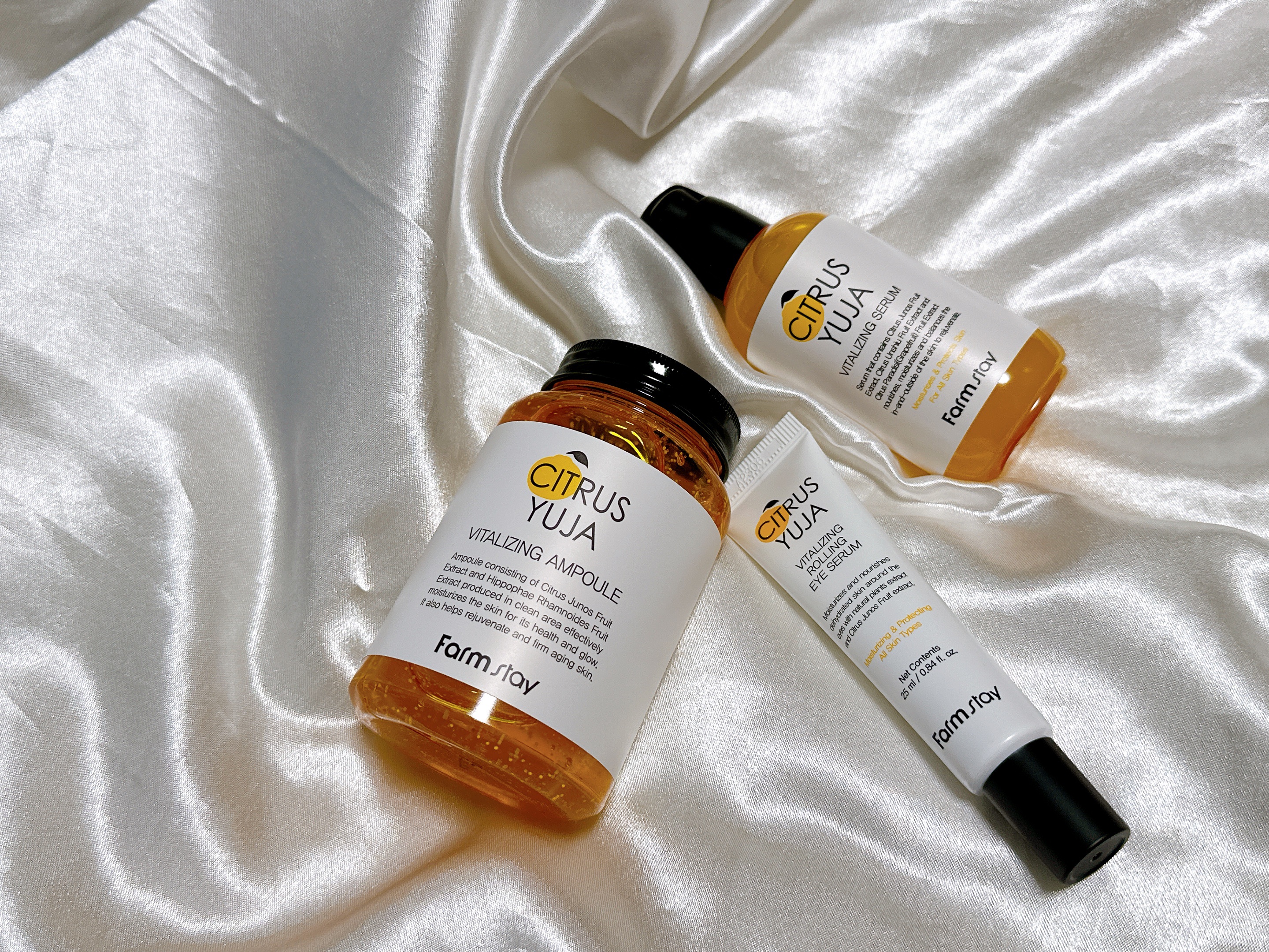 シトラスゆずバイタライジングアンプル/Farmstay/美容液を使ったクチコミ（1枚目）