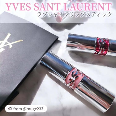 YSLが贈る、11年ぶりのリップシリーズ"YSL LOVESHINE"。
誰をも夢中にさせる、つややかに輝くシャインリップの魔法。

新発売「YSL ラブシャイン リップスティック」。
ぴたりと密着、フ