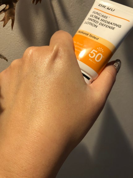 サンスクリーン+モイスト(色付き)<日焼け止め>/DR.WU/日焼け止めローションを使ったクチコミ(6枚目)