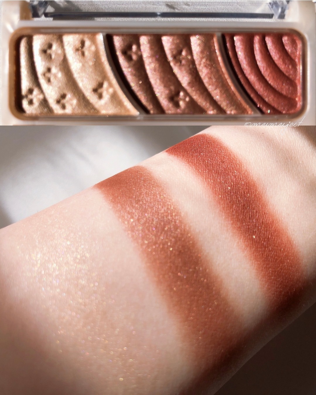 トーンアップアイシャドウ/CEZANNE/アイシャドウパレットを使ったクチコミ（3枚目）