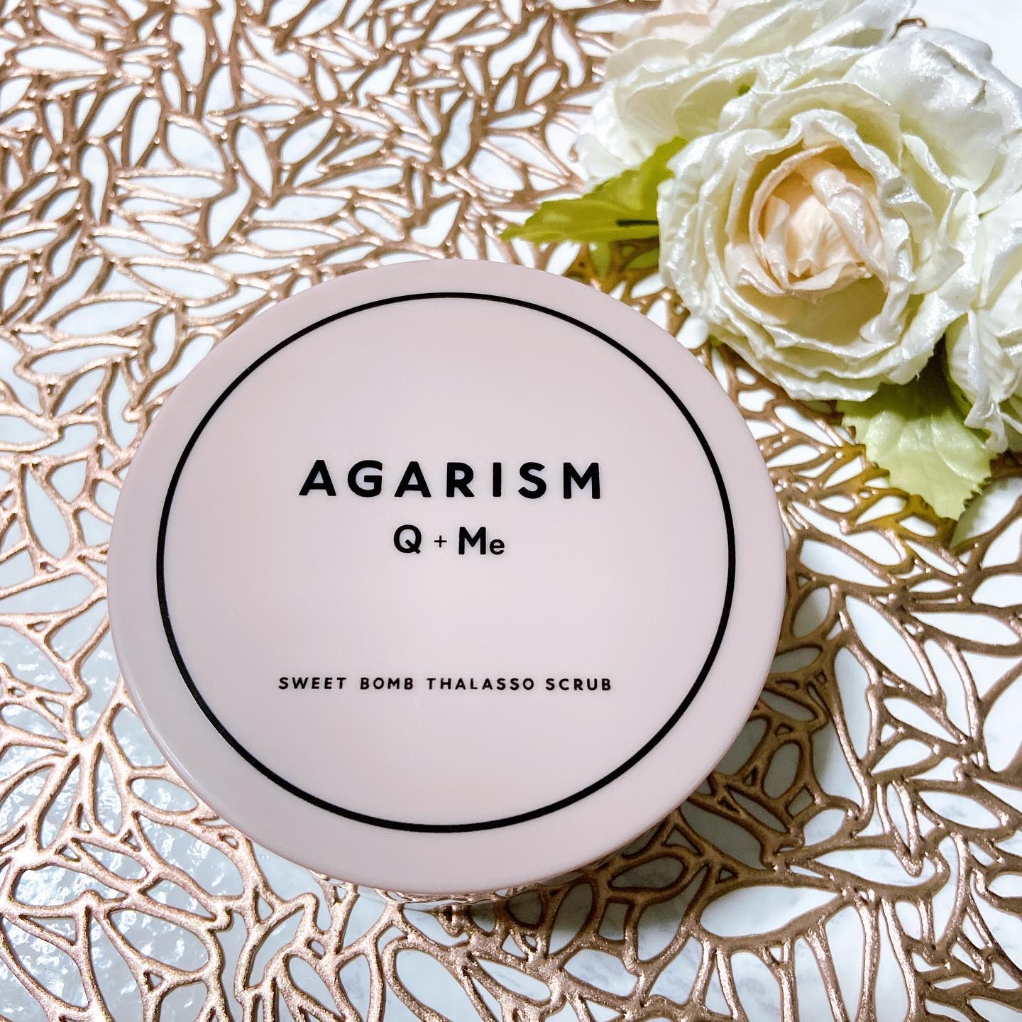 Q+Me スウィート ボム タラソ スクラブ/AGARISM/バストケア・ヒップケアを使ったクチコミ（2枚目）