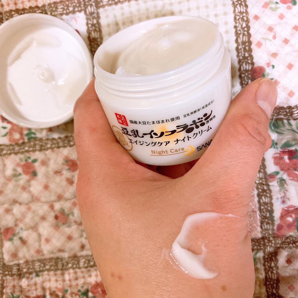 リンクルナイトクリーム/なめらか本舗/フェイスクリームを使ったクチコミ（3枚目）