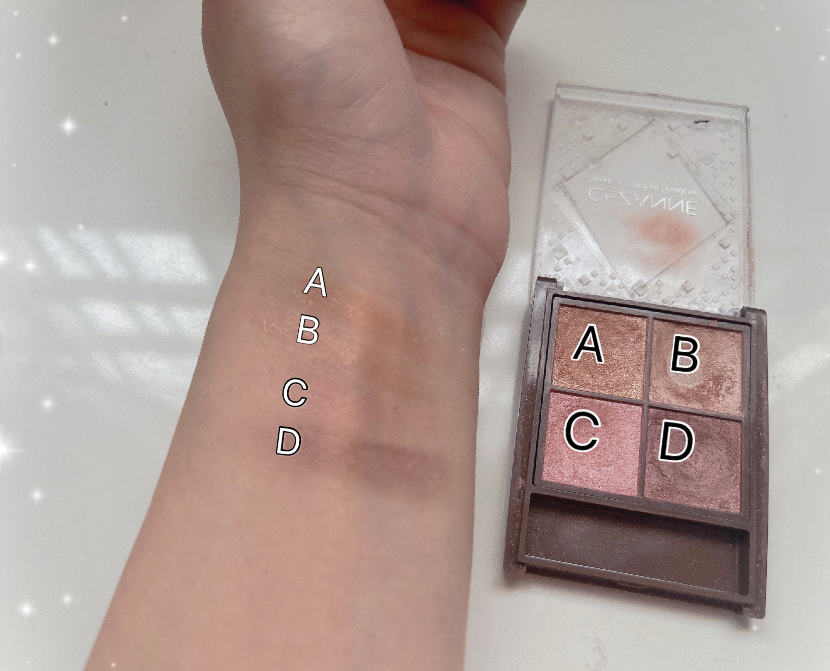 ニュアンスオンアイシャドウ/CEZANNE/アイシャドウパレットを使ったクチコミ（2枚目）