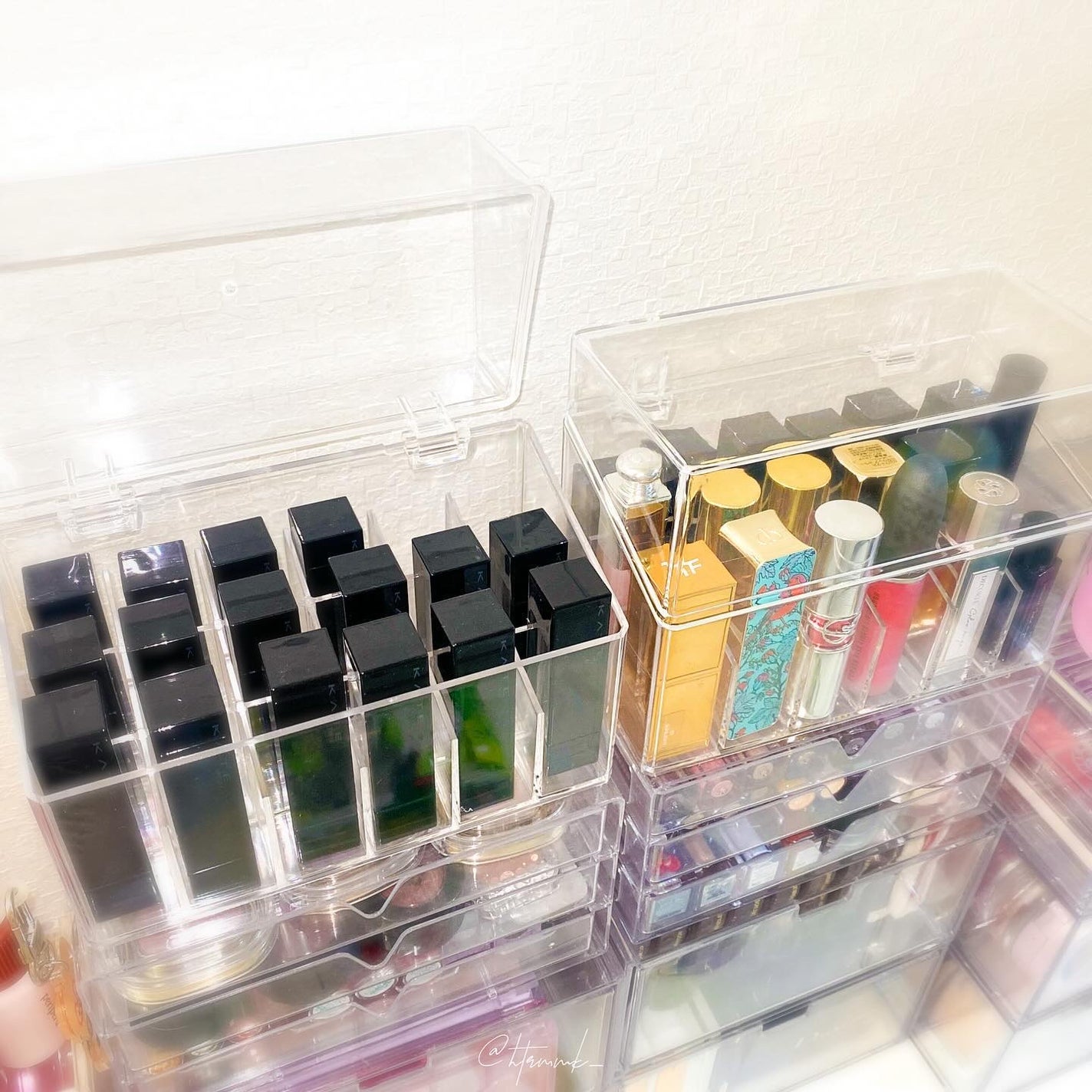 重なる透明収納ケース/DAISO/その他を使ったクチコミ(5枚目)