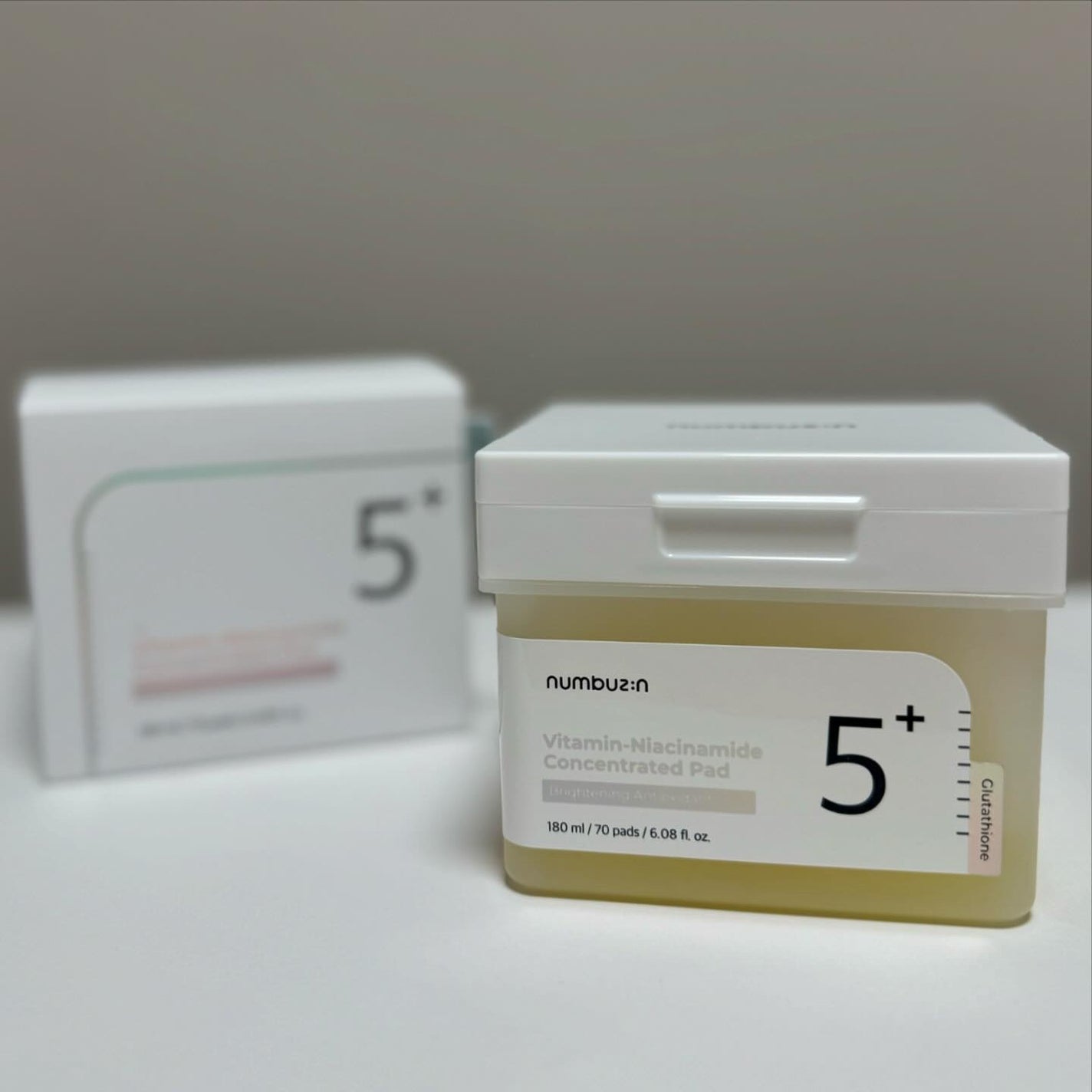 5番 白玉グルタチオンCフィルムパッド/numbuzin/トナーパッドを使ったクチコミ(1枚目)