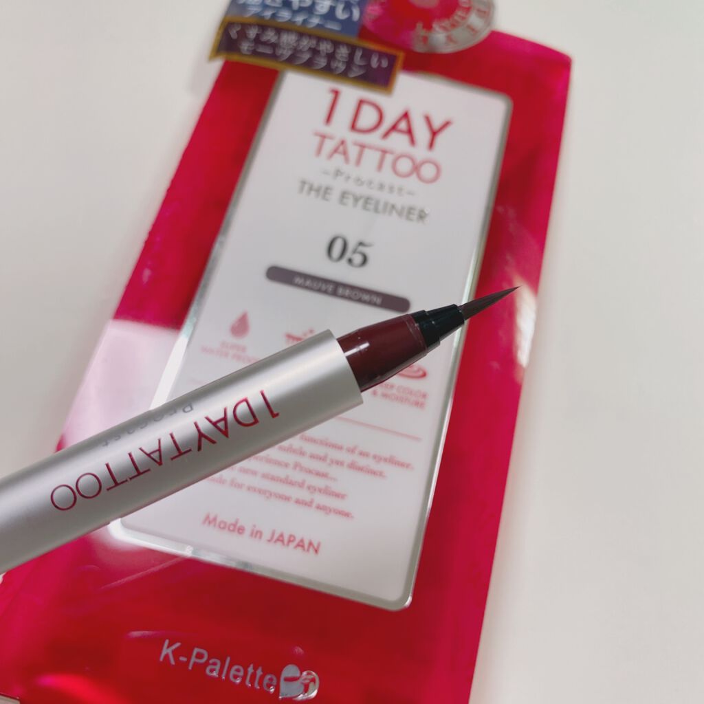 1DAY TATTOO プロキャスト ザ・アイライナー/K-パレット/リキッドアイライナーを使ったクチコミ(2枚目)