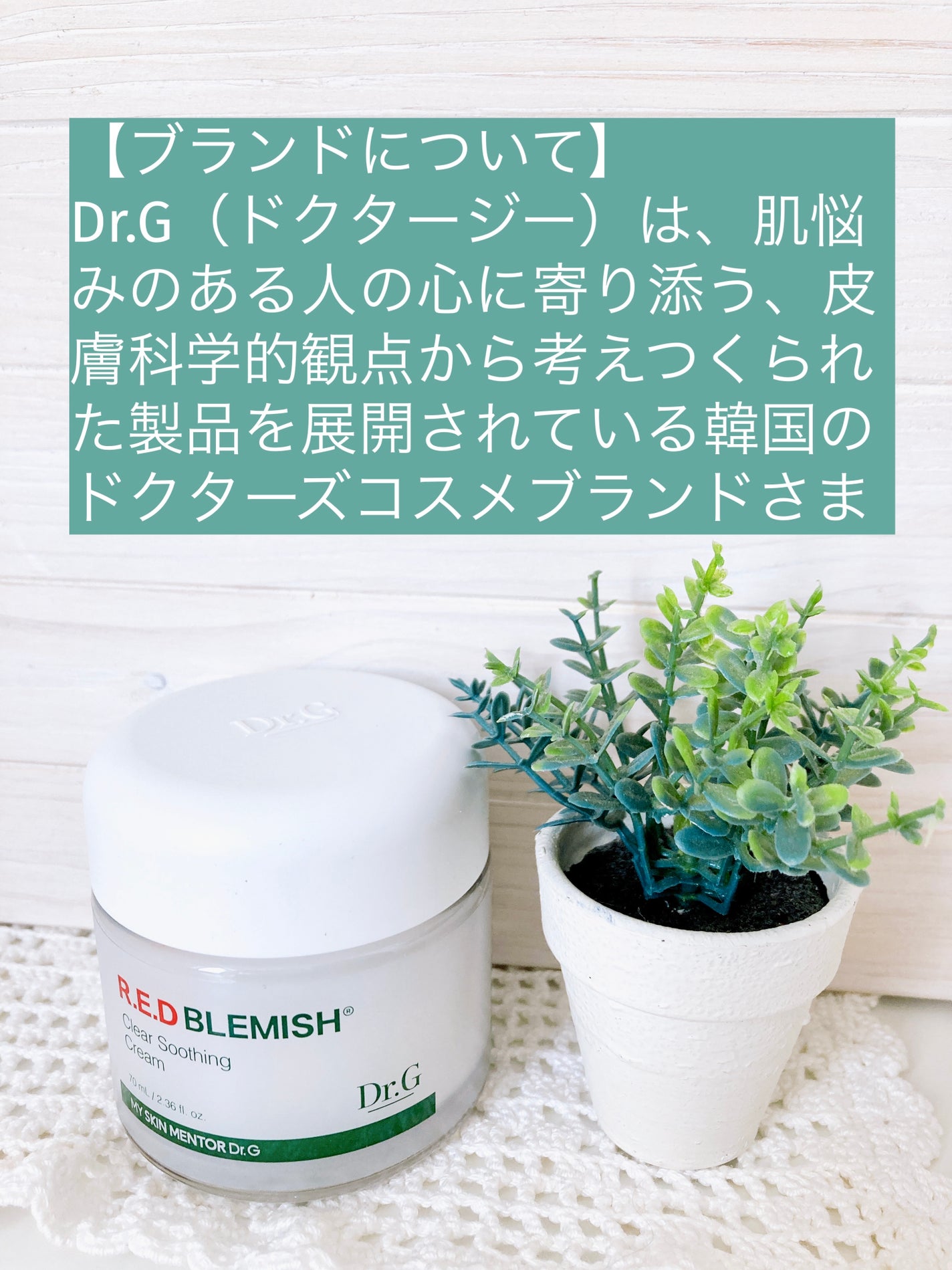 レッドブレミッシュ クリアスージングクリーム/Dr.G/フェイスクリームを使ったクチコミ(2枚目)