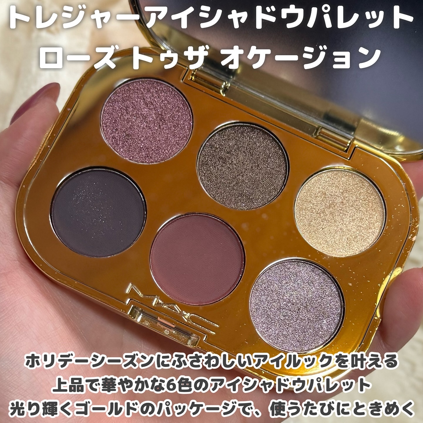 トレジャー アイシャドウ パレット ×6/M・A・C/アイシャドウパレットを使ったクチコミ（3枚目）