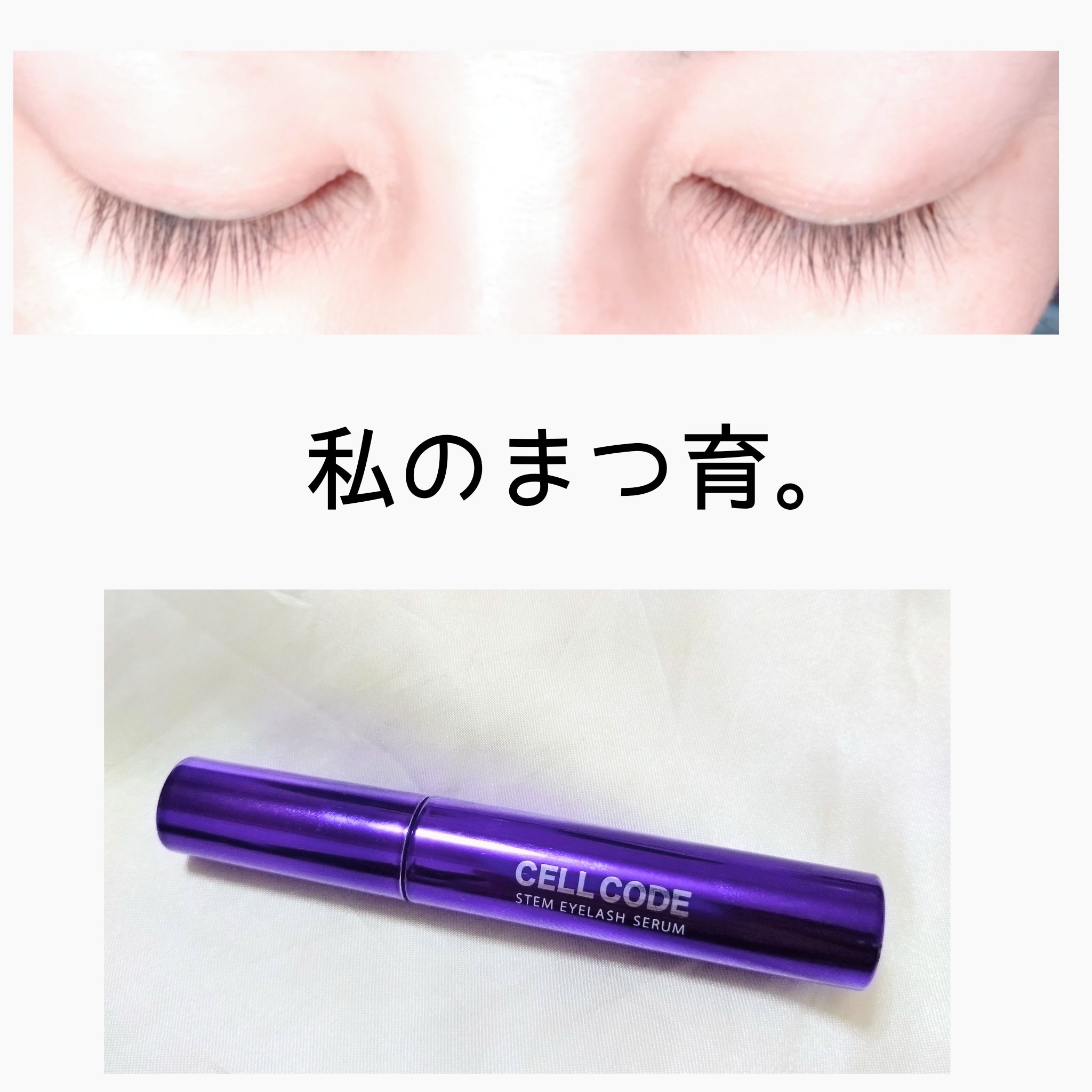 ステムアイラッシュセラム/セルコード/まつげ美容液を使ったクチコミ（1枚目）