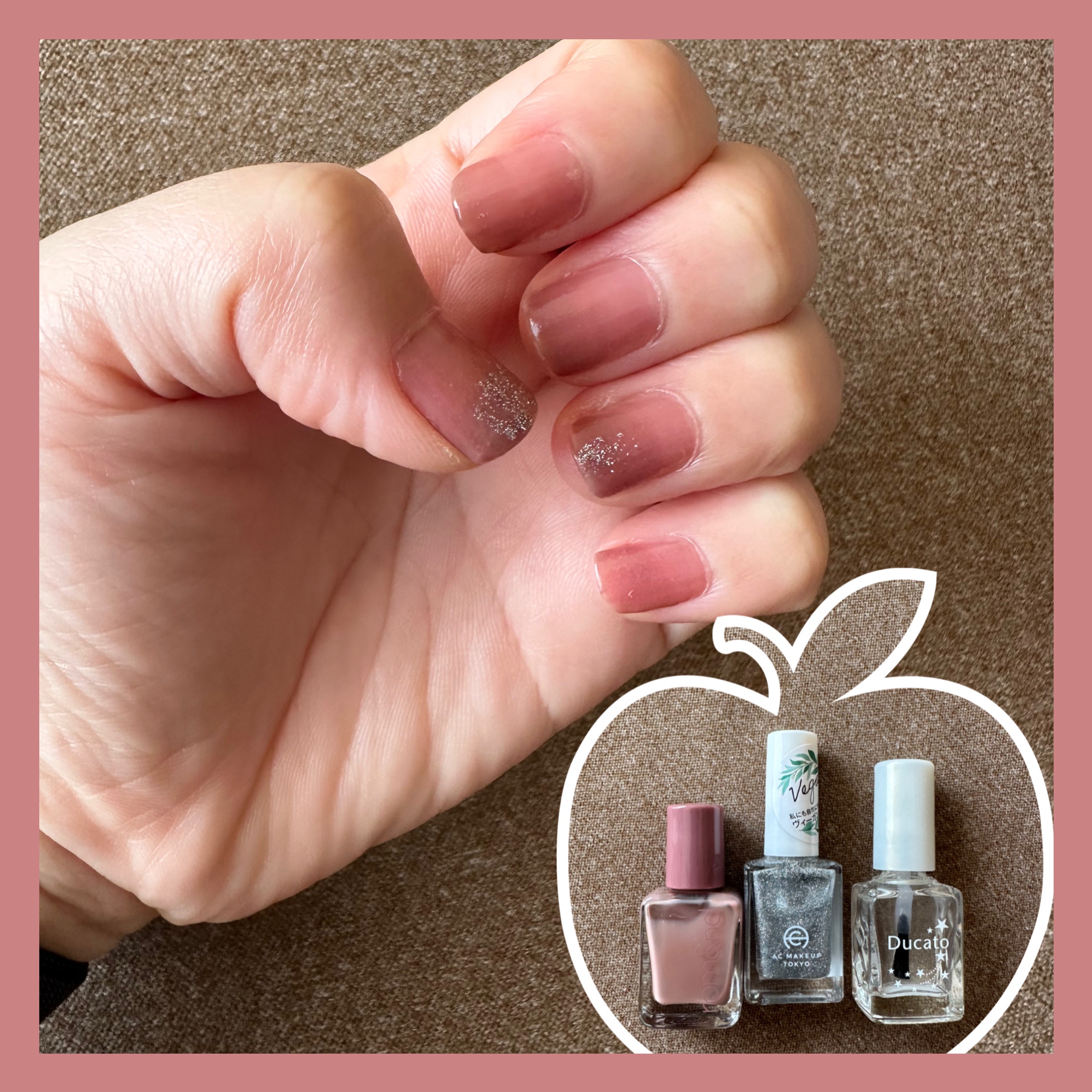 ACネイルエナメル 009 シルバー グリッター/セリア/マニキュアを使ったクチコミ（1枚目）