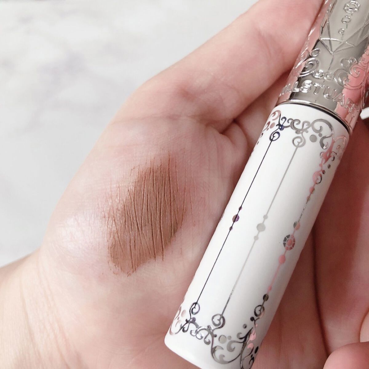 ジルスチュアート ムースブロウマスカラ 02 mocha/JILL STUART/眉マスカラを使ったクチコミ（3枚目）