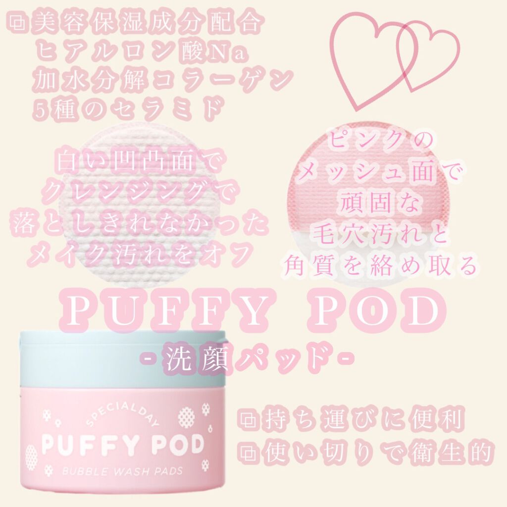 洗顔パッド/PUFFY POD/その他スキンケアグッズを使ったクチコミ(1枚目)