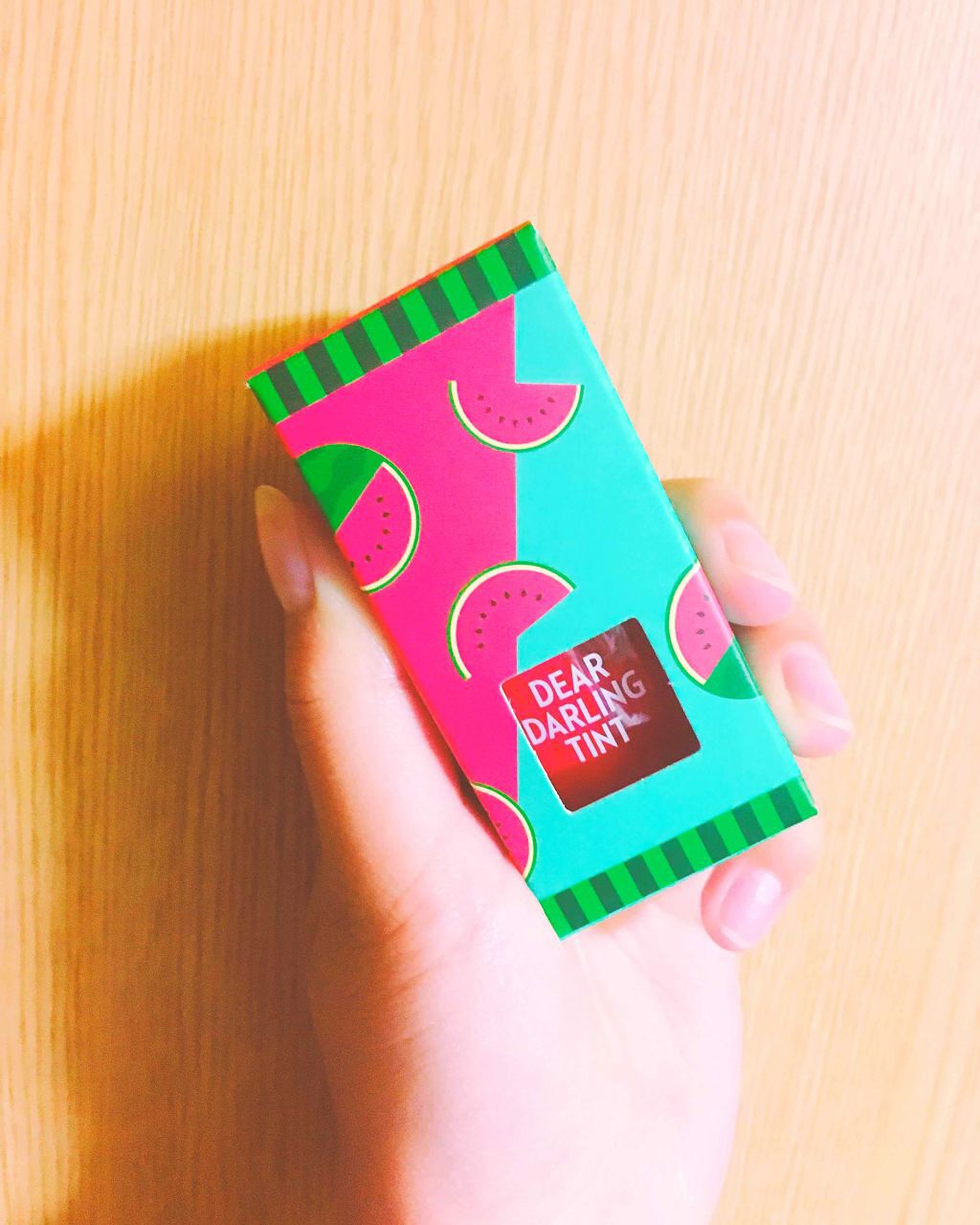 ディアダーリン ウォータージェルティント (アイスティント)/ETUDE/口紅を使ったクチコミ(1枚目)