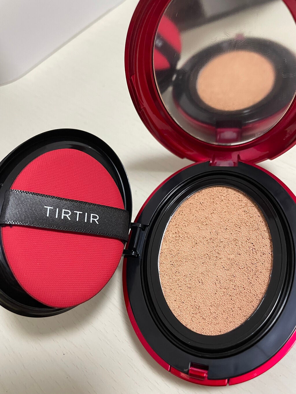 マスク フィット レッド クッション/TIRTIR(ティルティル)/クッションファンデーションを使ったクチコミ(4枚目)
