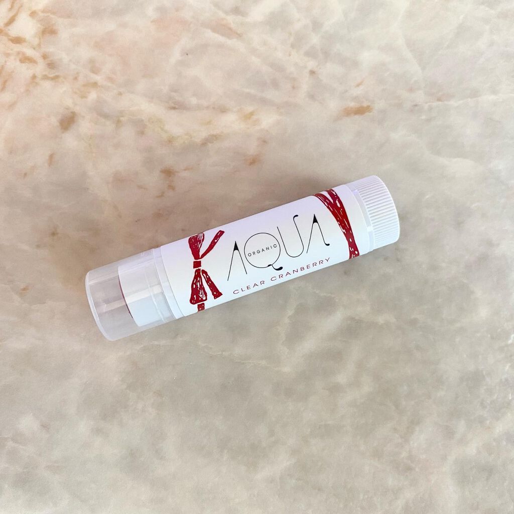 オーガニックスイーツリップ 02 クリアクランベリー/アクア・アクア/リップケアを使ったクチコミ（1枚目）