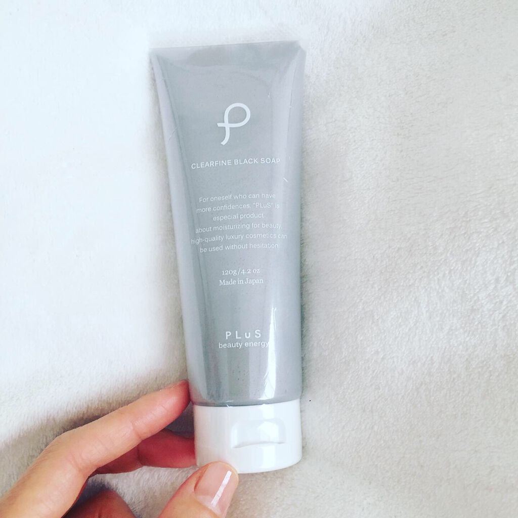 クリアファイン ブラック ソープ チューブタイプ/PLuS/洗顔フォームを使ったクチコミ（1枚目）