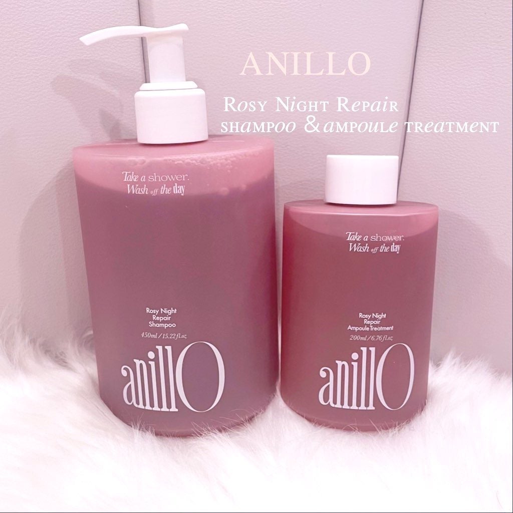ロージーナイトリペアシャンプー/アンプルトリートメント/ANILLO/市販シャンプーを使ったクチコミ(1枚目)