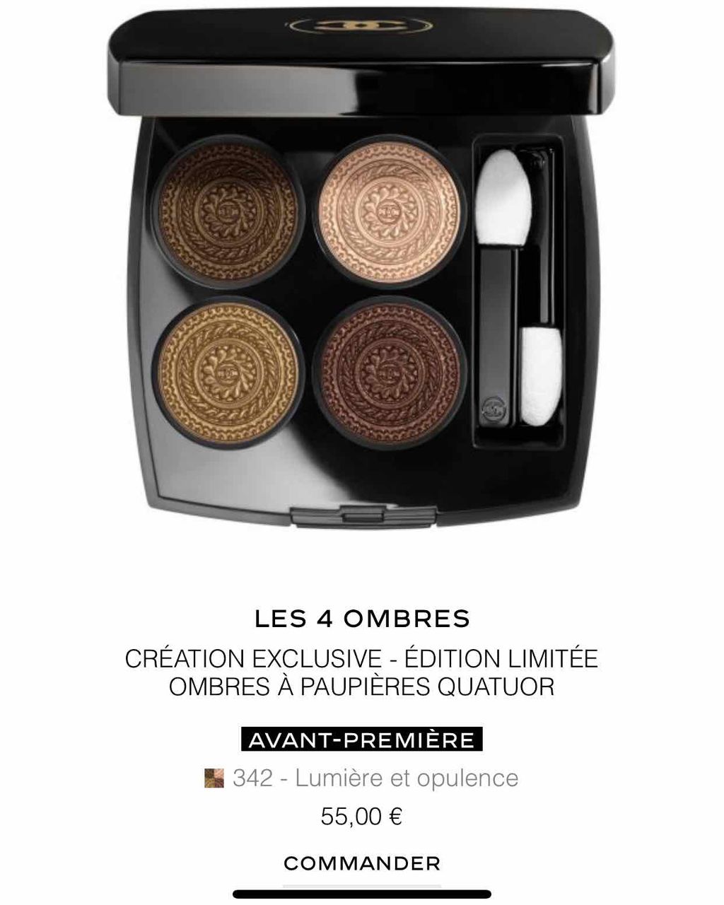 レ キャトル オンブル/CHANEL/アイシャドウパレットを使ったクチコミ(1枚目)