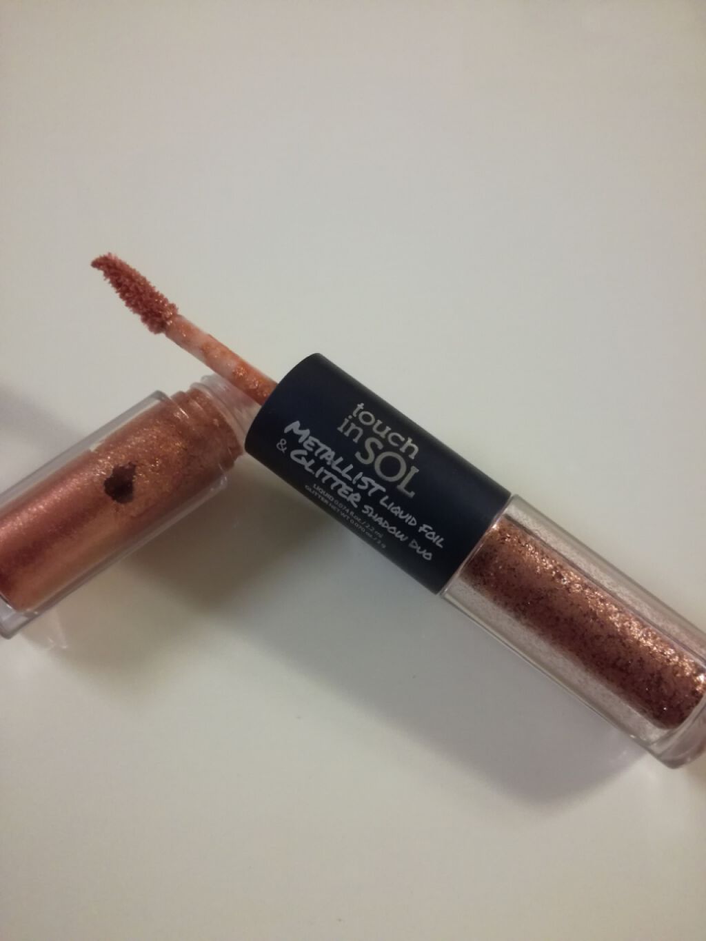 タッチインソル METALLISTグリッターシャドウデュオ マーガレット/touch in SOL /グリッターを使ったクチコミ（2枚目）