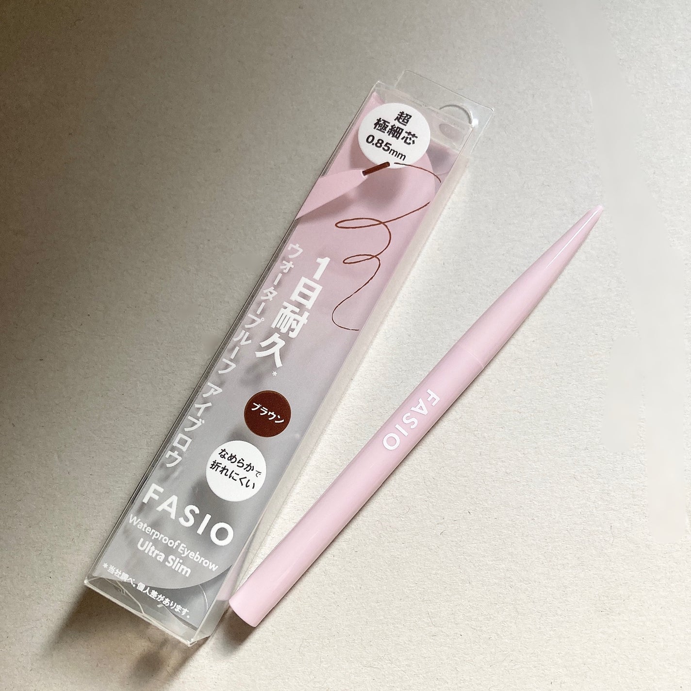 ウォータープルーフ アイブロウ(超極細芯)/FASIO/アイブロウペンシルを使ったクチコミ(1枚目)