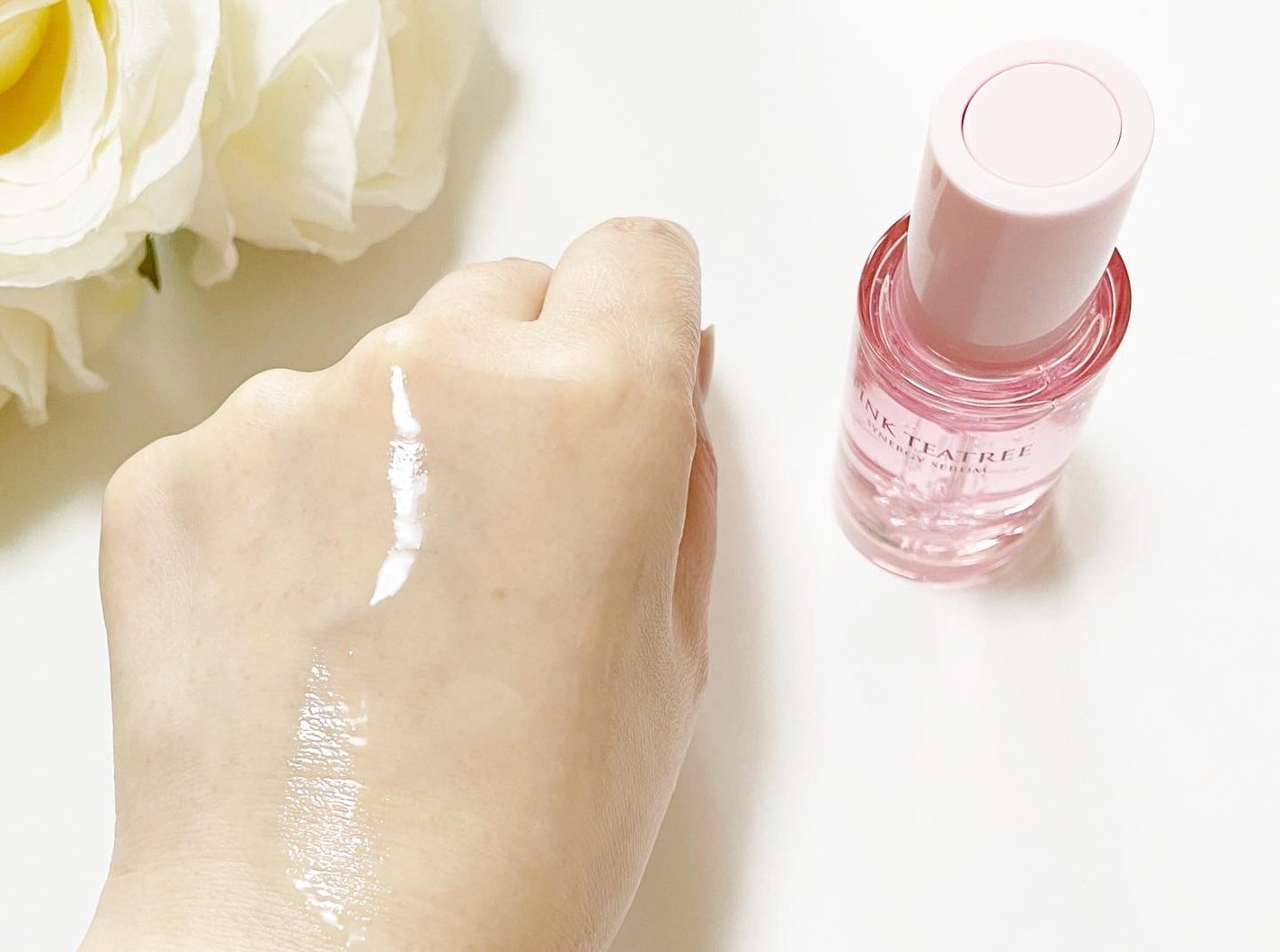 ピンクティーツリーシナジーセラム/APLIN/美容液を使ったクチコミ(5枚目)