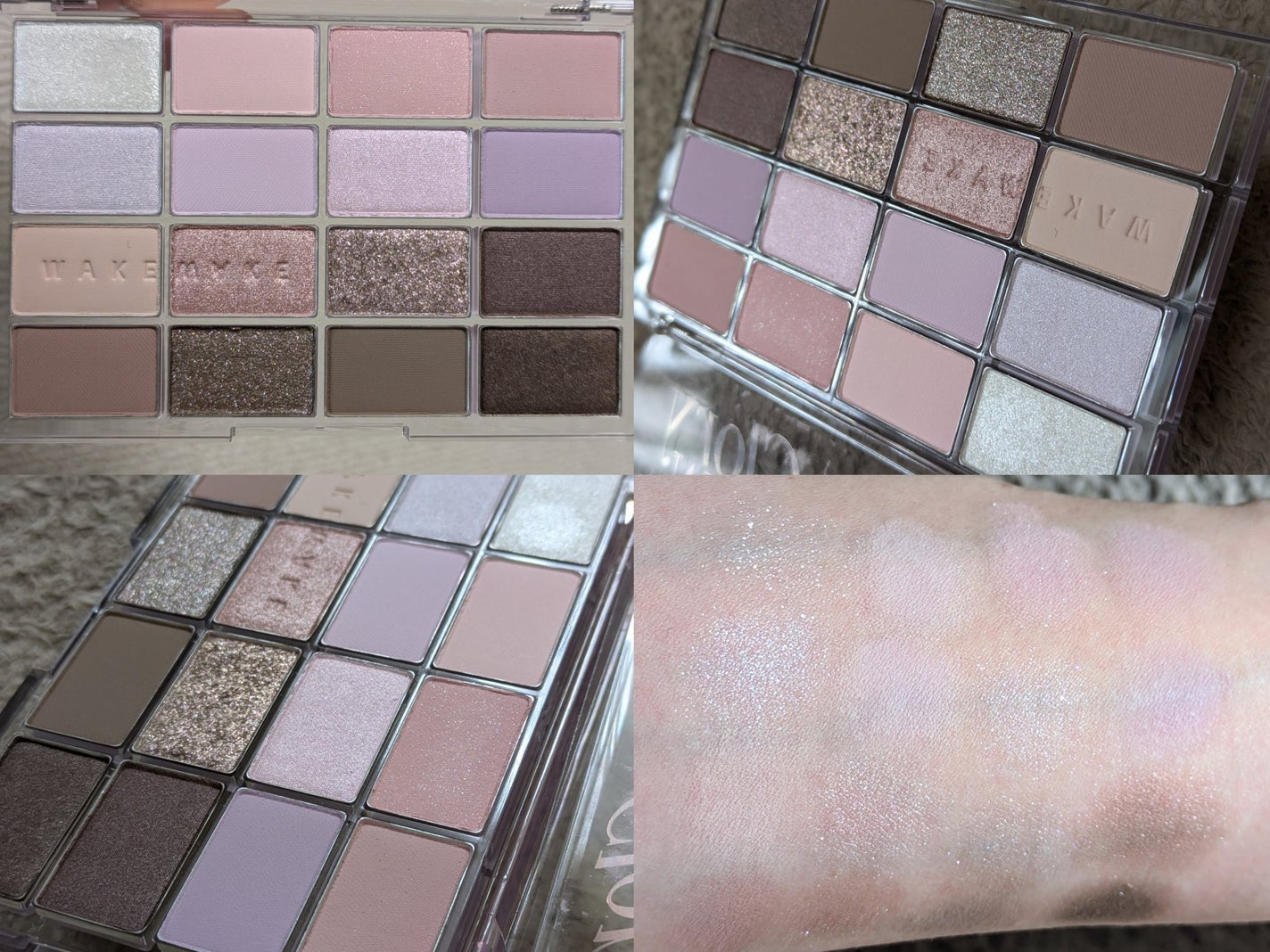 ソフトブラーリングアイパレット/wakemake/アイシャドウパレットを使ったクチコミ(2枚目)