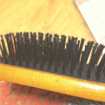 ふかふかクッションのミニパドルブラシ/マペペ/ヘアブラシを使ったクチコミ(2枚目)