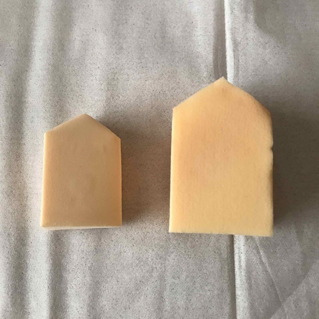 ぷっくりパフ ハウス型2P/セリア/パフ・スポンジを使ったクチコミ(2枚目)