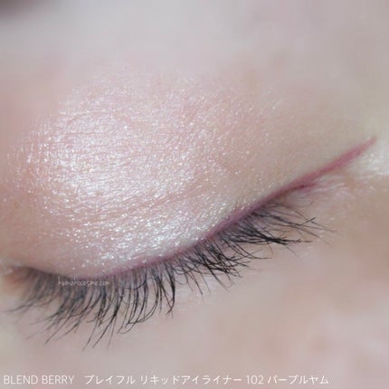 プレイフル リキッドアイライナー 102 パープルヤム/BLEND BERRY/リキッドアイライナーの画像