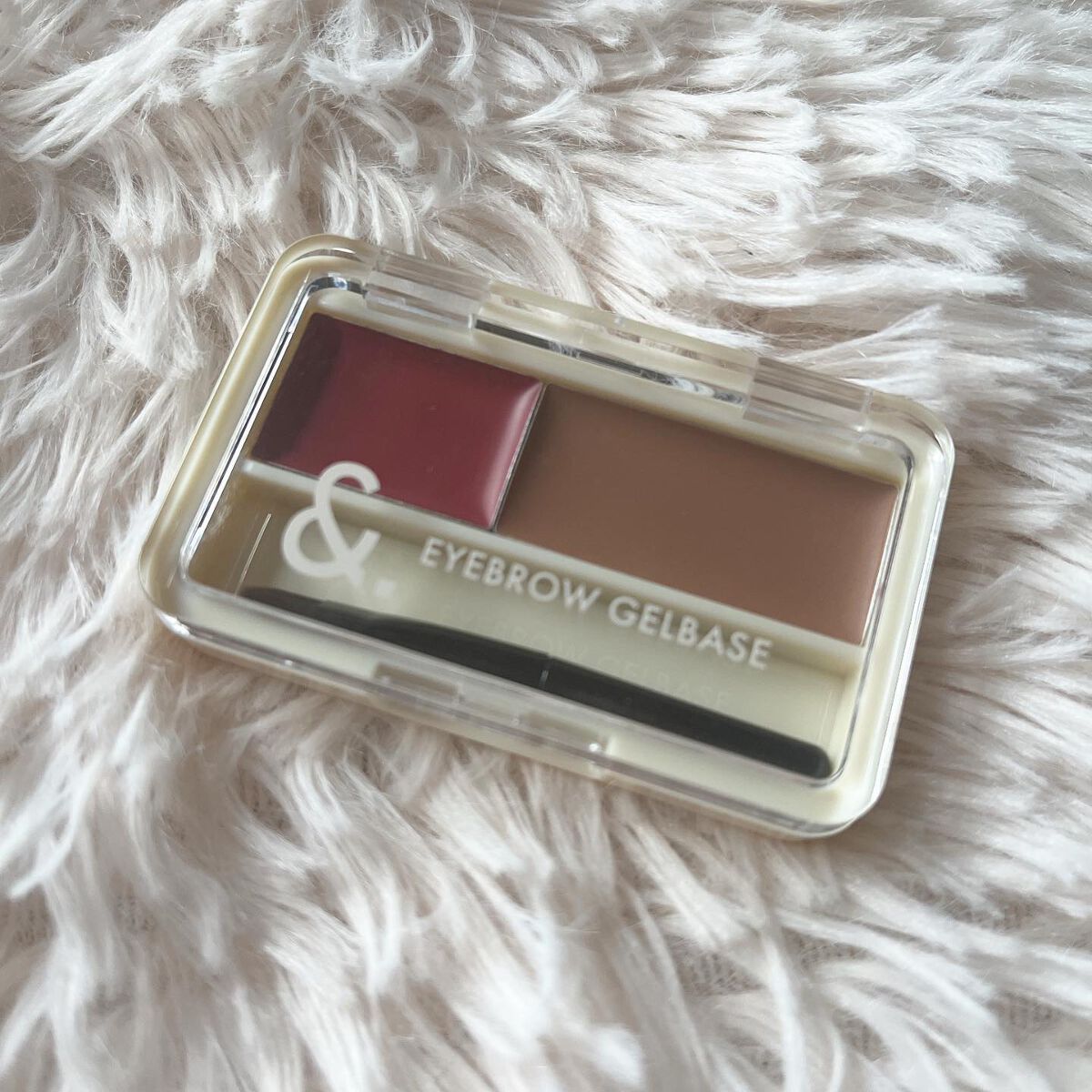 ＆.眉ジェルベース ピンクブラウン/DAISO/その他アイブロウを使ったクチコミ（2枚目）