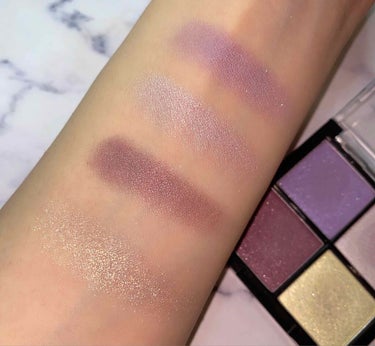 UR GLAM LUXE　4 COLORS EYESHADOW PALLET/U R GLAM/パウダーアイシャドウを使ったクチコミ（3枚目）