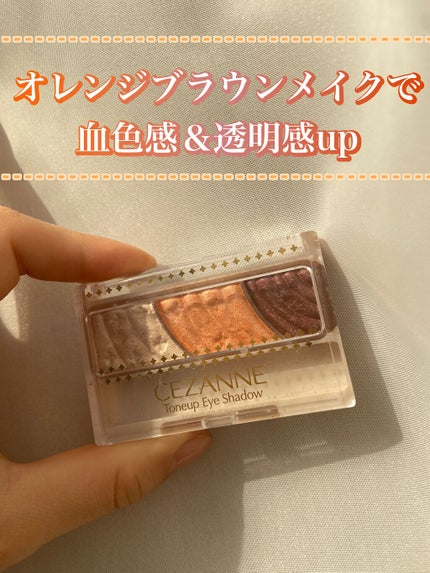 トーンアップアイシャドウ/CEZANNE/アイシャドウパレットを使ったクチコミ(1枚目)