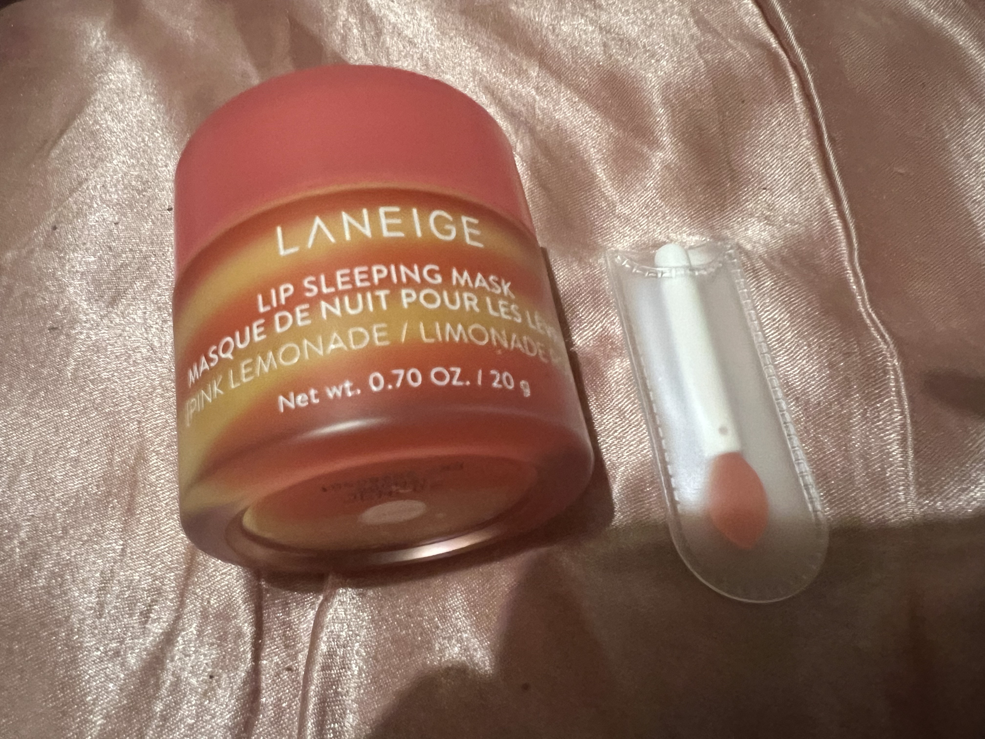 リップスリーピングマスク ピンクレモネード/LANEIGE/リップマスクを使ったクチコミ（2枚目）