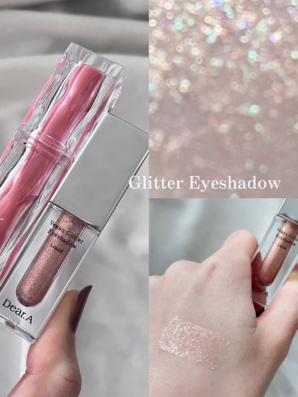 グリッターアイシャドウ/Dear.A/グリッターを使ったクチコミ(4枚目)