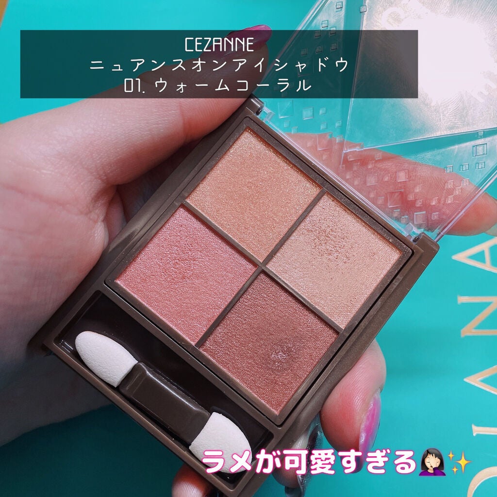 ニュアンスオンアイシャドウ/CEZANNE/アイシャドウパレットを使ったクチコミ(1枚目)