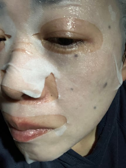 リズム べース デイリーケアマスク(ブラック)/RISM/シートマスク・パックを使ったクチコミ(5枚目)