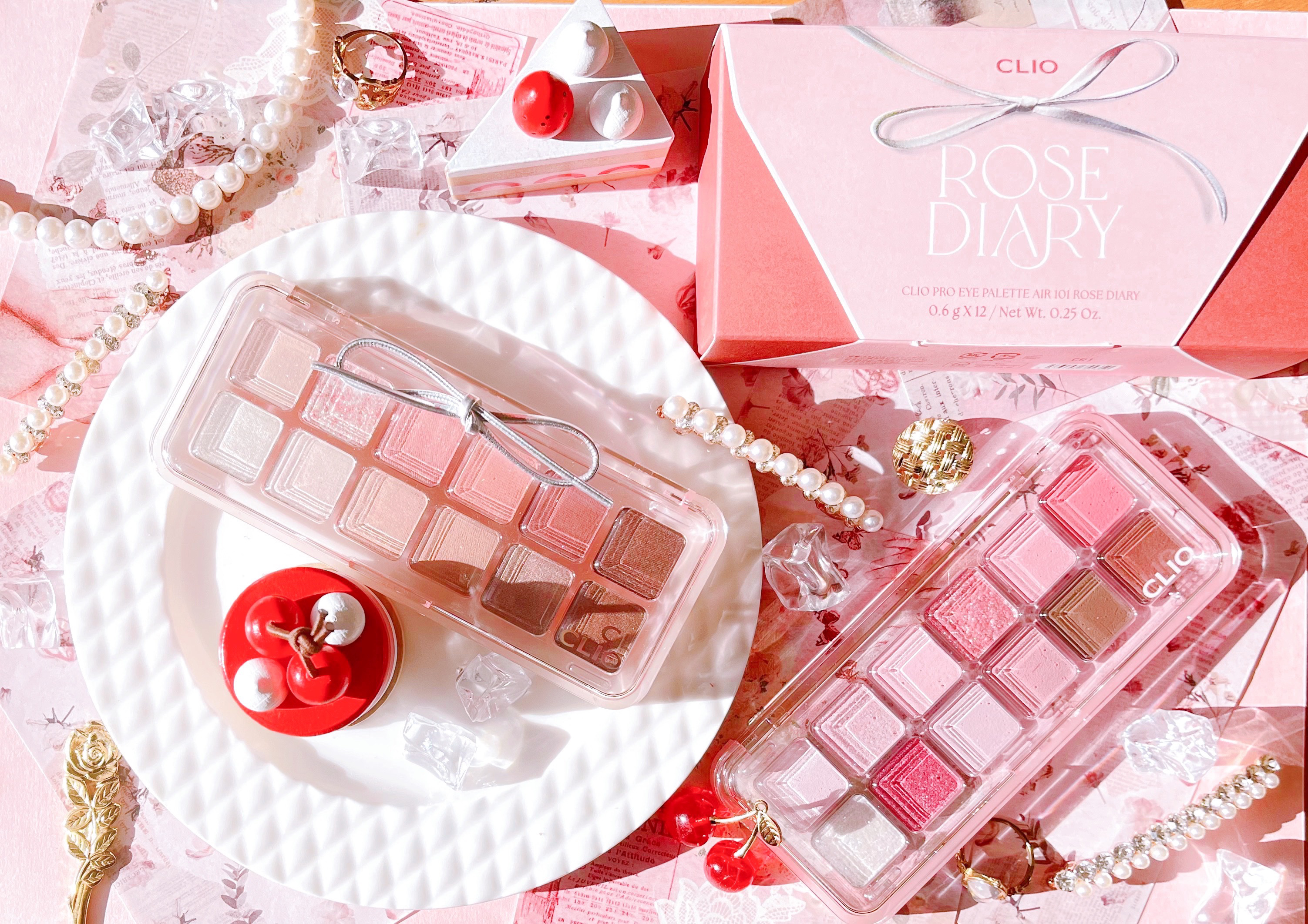 プロ アイ パレット 01 SIMPLY PINK(AD)(日本限定デザイン)/CLIO/アイシャドウパレットを使ったクチコミ（1枚目）