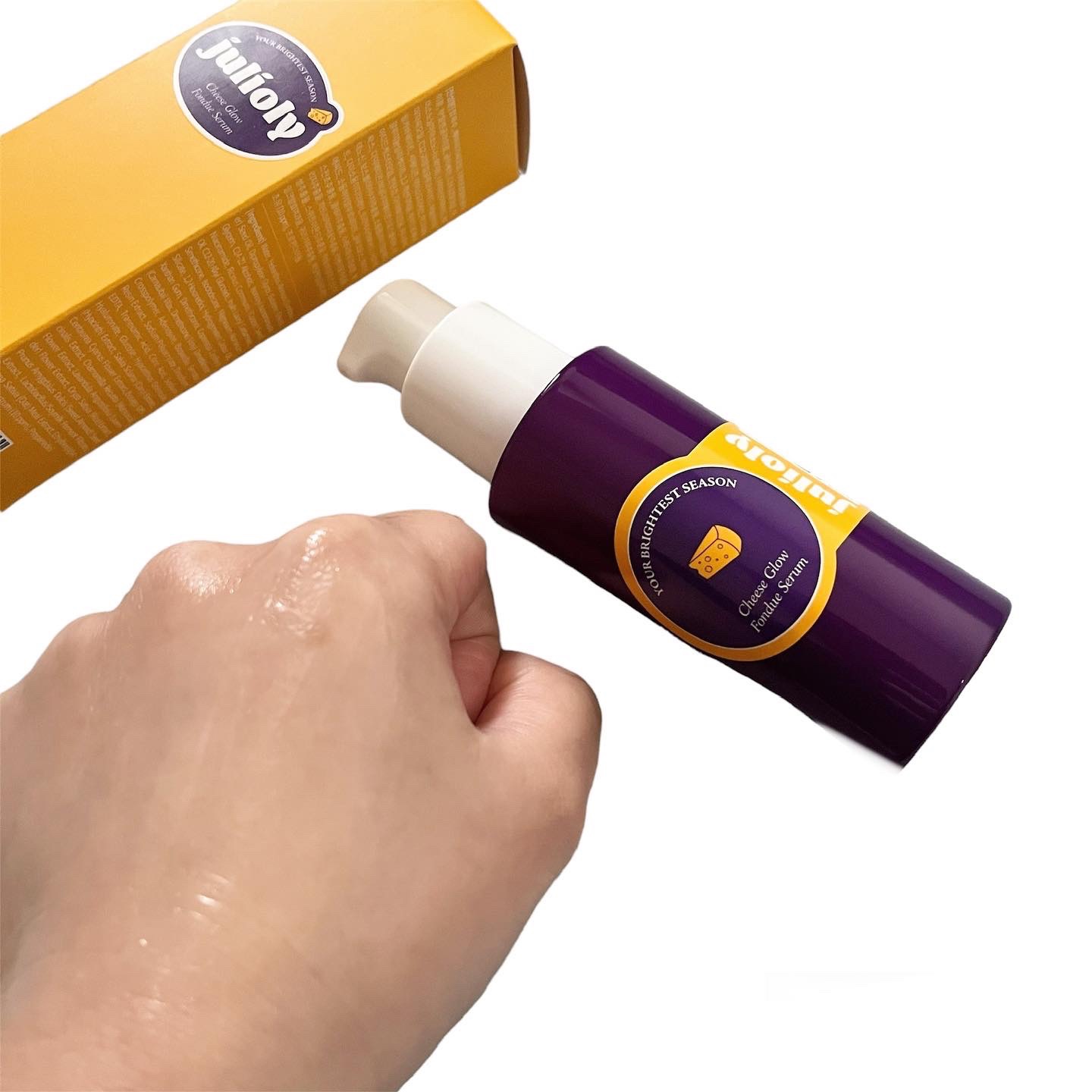 チーズフォンデュうるツヤセラム/Julioly/美容液を使ったクチコミ（3枚目）