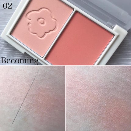 ゆかぴ on LIPS 「【hakit】✔︎#フローリッドレイヤーブラッシャー透明感のあ..」(5枚目)