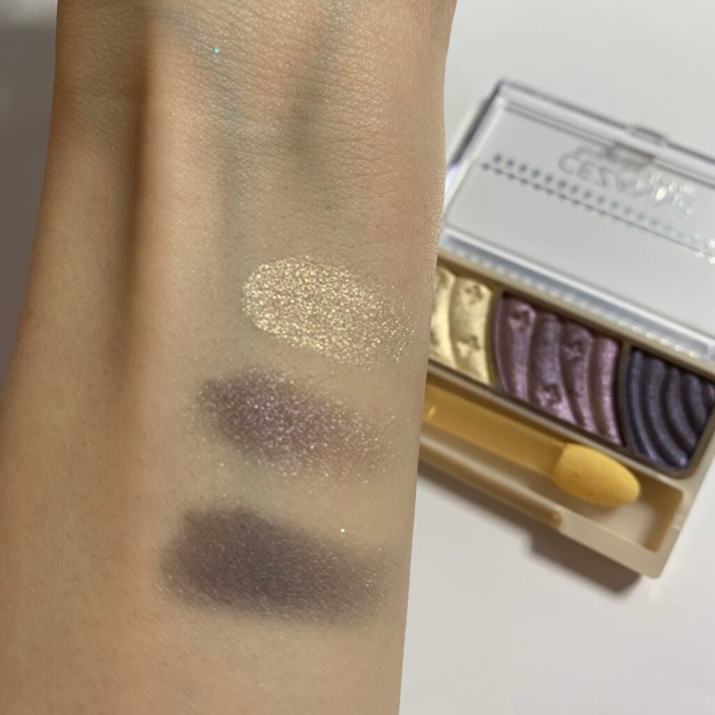 トーンアップアイシャドウ/CEZANNE/アイシャドウパレットを使ったクチコミ(4枚目)