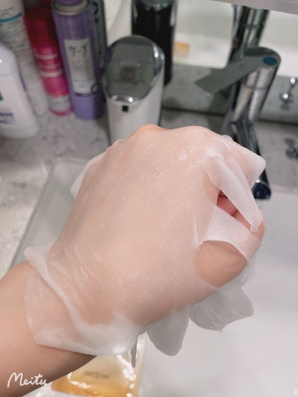 ディープモイスチャー マスク (ケアクリーム付き)/cerXcer/シートマスク・パックを使ったクチコミ(2枚目)