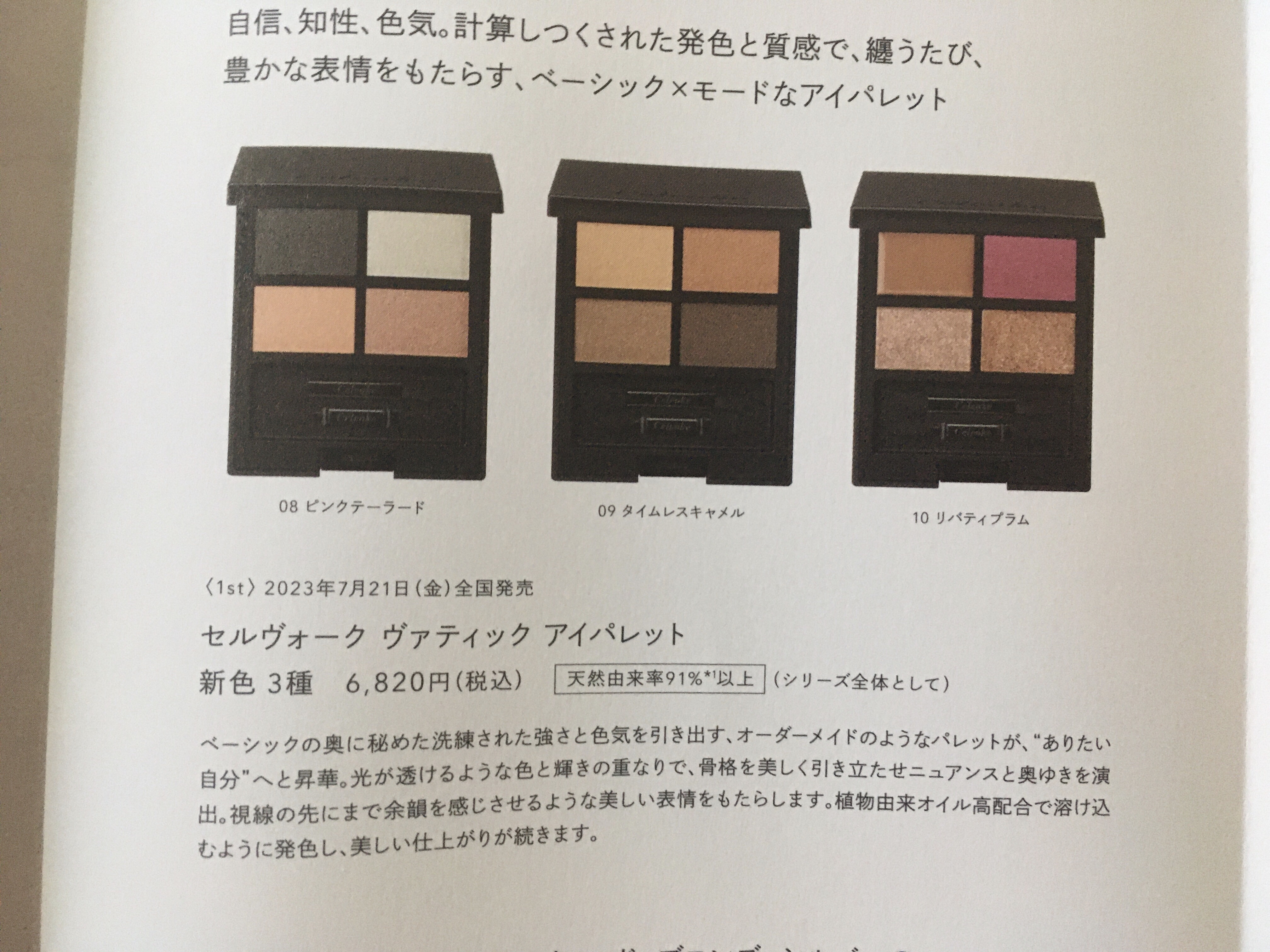 セルヴォーク ヴァティック アイパレット/Celvoke/アイシャドウパレットを使ったクチコミ（3枚目）