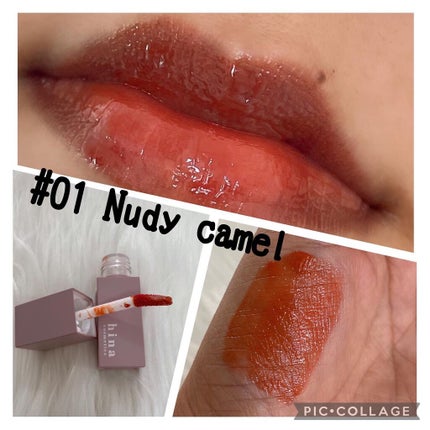 チュルンリップティント/hina cosmetics/リップティントを使ったクチコミ(3枚目)